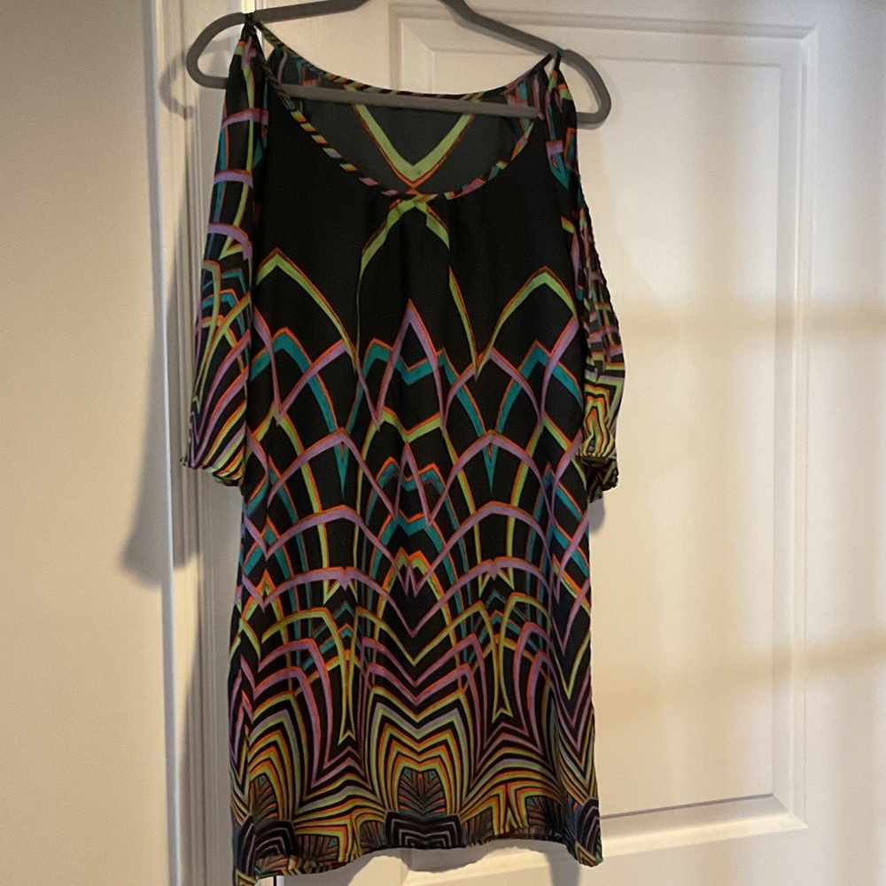 Colorful Geometric Pattern cruise Dress